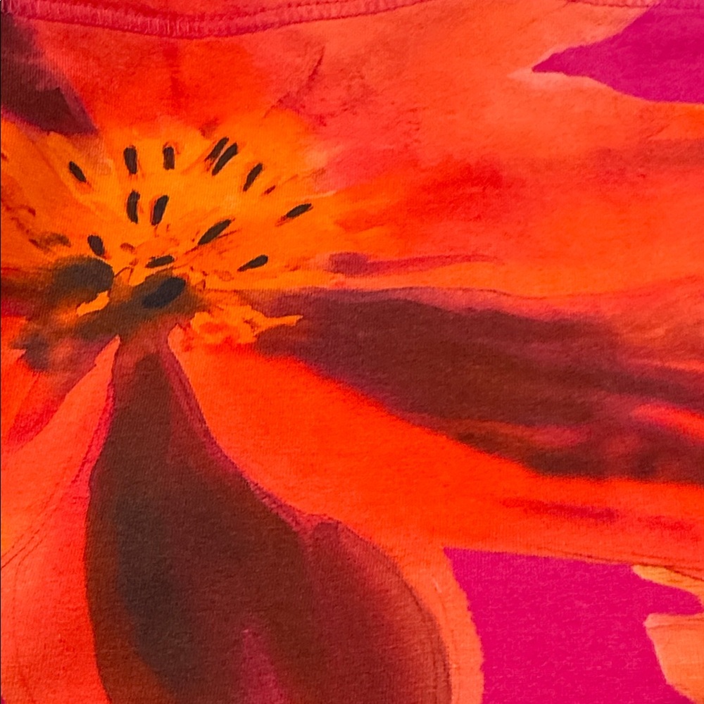 Anthropologie Pilcro Crop Top The Sunny Tube Pink Orange Floral SIZE XL NEW - Picture 11 of 12